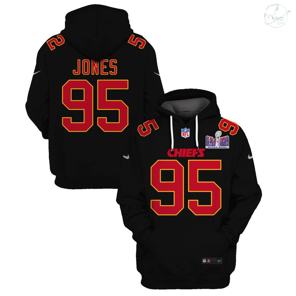 Chris Jones Kansas City Chiefs Limited Edition Hoodie Jersey – Black