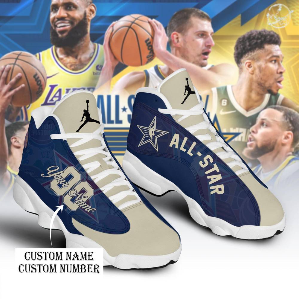 NBA All Star East Personalized Air Jordan 13 Sneaker