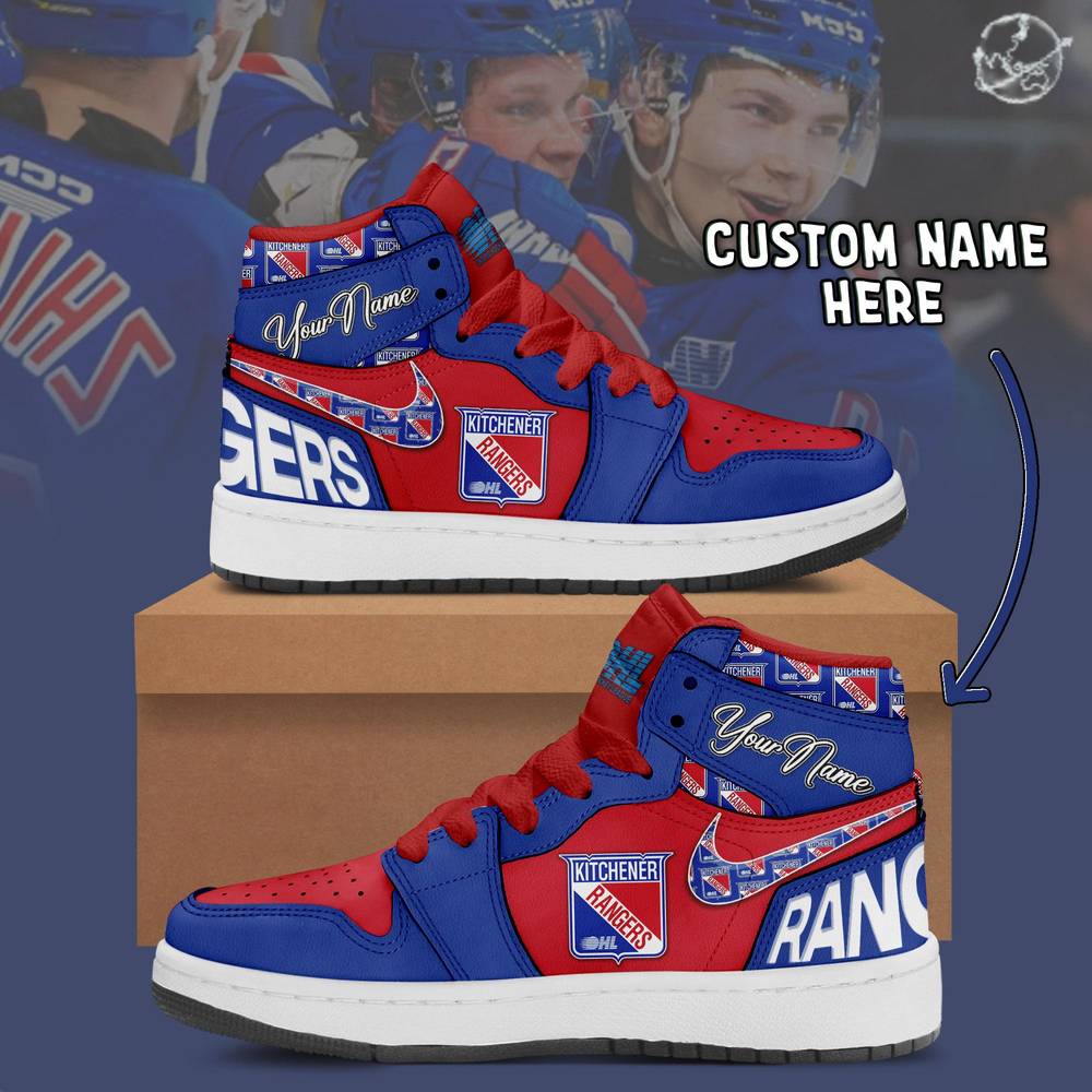 NHL New York Rangers Air Jordan 1 Sneaker