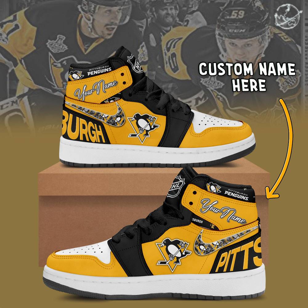 NHL Pittsburgh Penguins Air Jordan 1 Sneaker