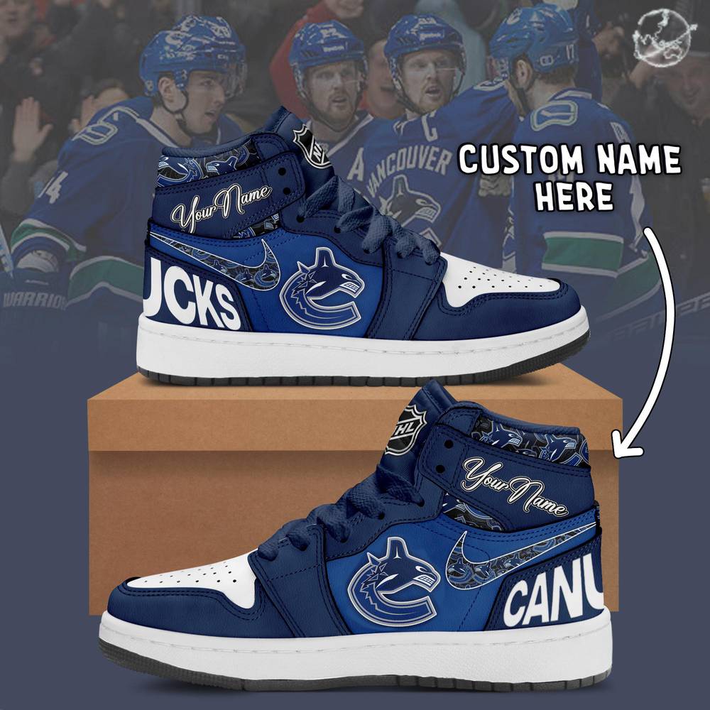 NHL Vancouver Canucks Air Jordan 1 Sneaker