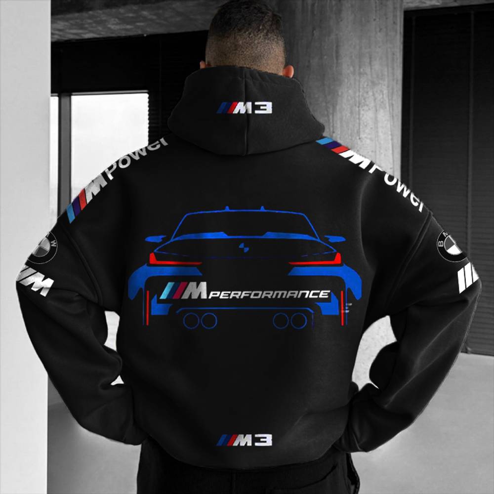 BMW M3 Perfomance Car Black Hoodie