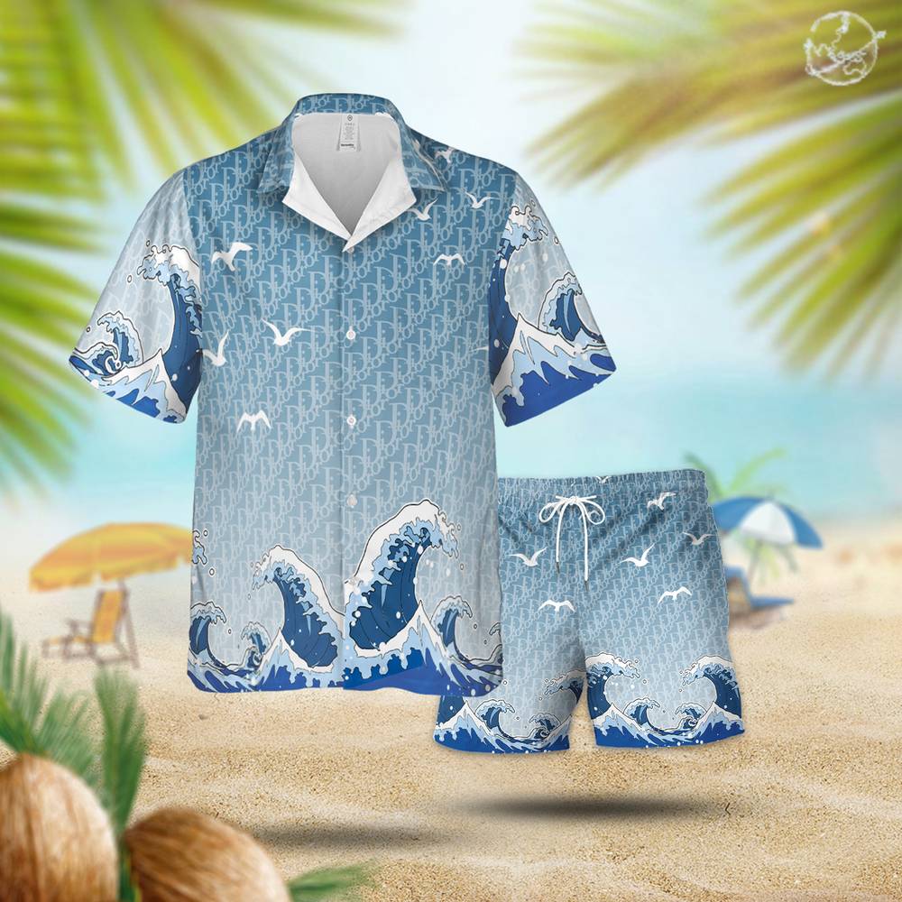 Dior “The Sea Waves” Summer 2024 Hawaiian Set