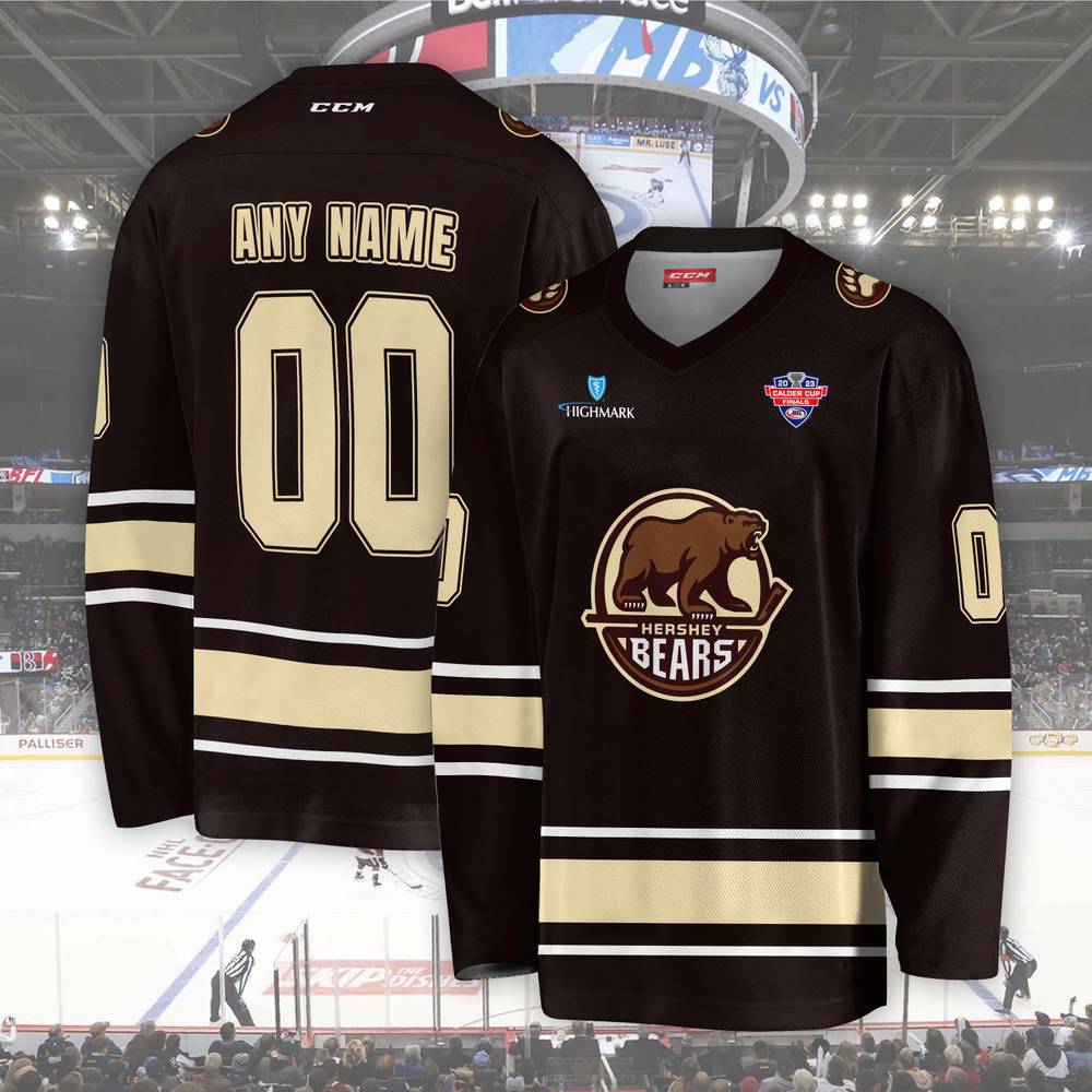 Hershey Bears AHL 2024 Black Hockey Jersey