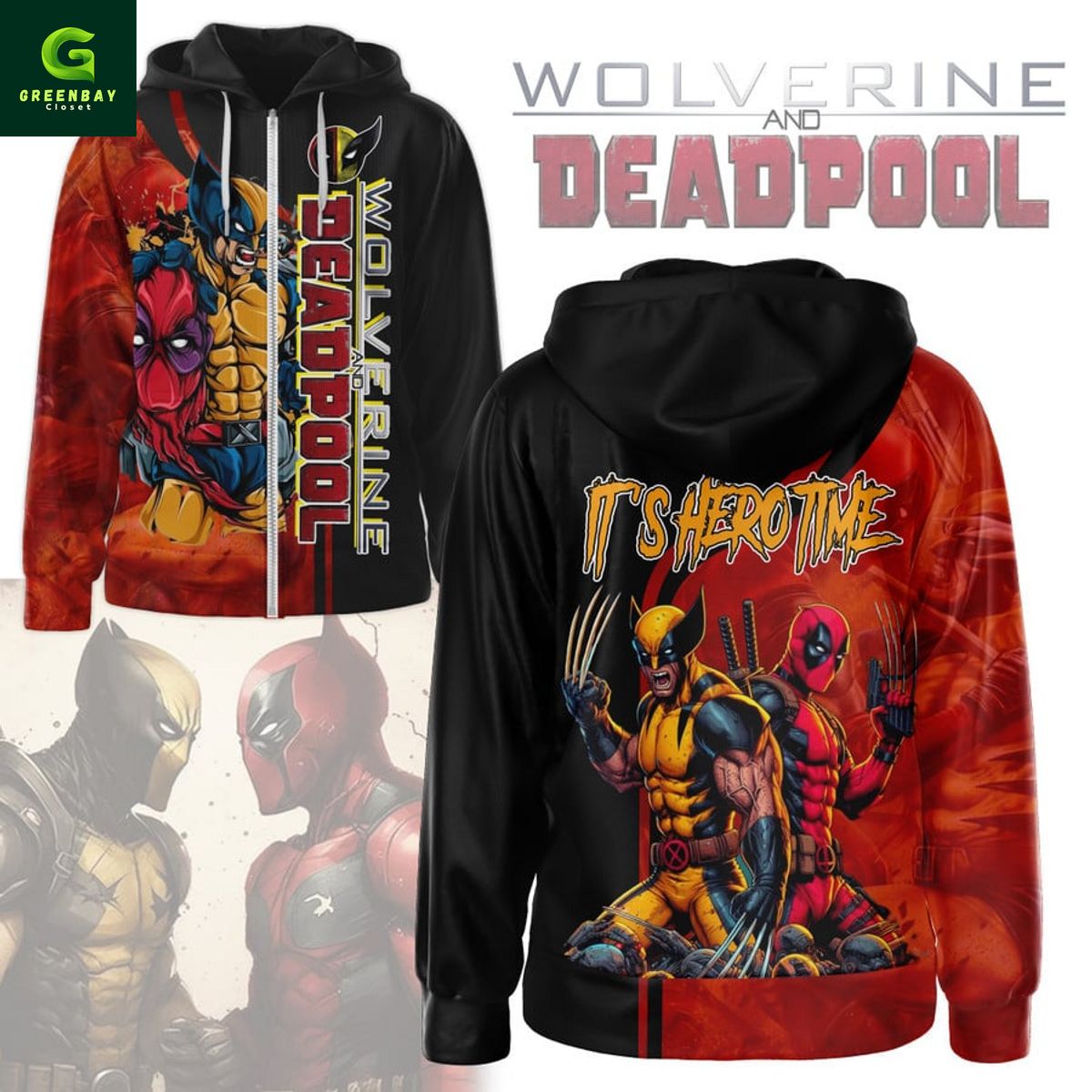 Deadpool it’s hero time 3d hoodie Deadpool it’s hero time 3d hoodie