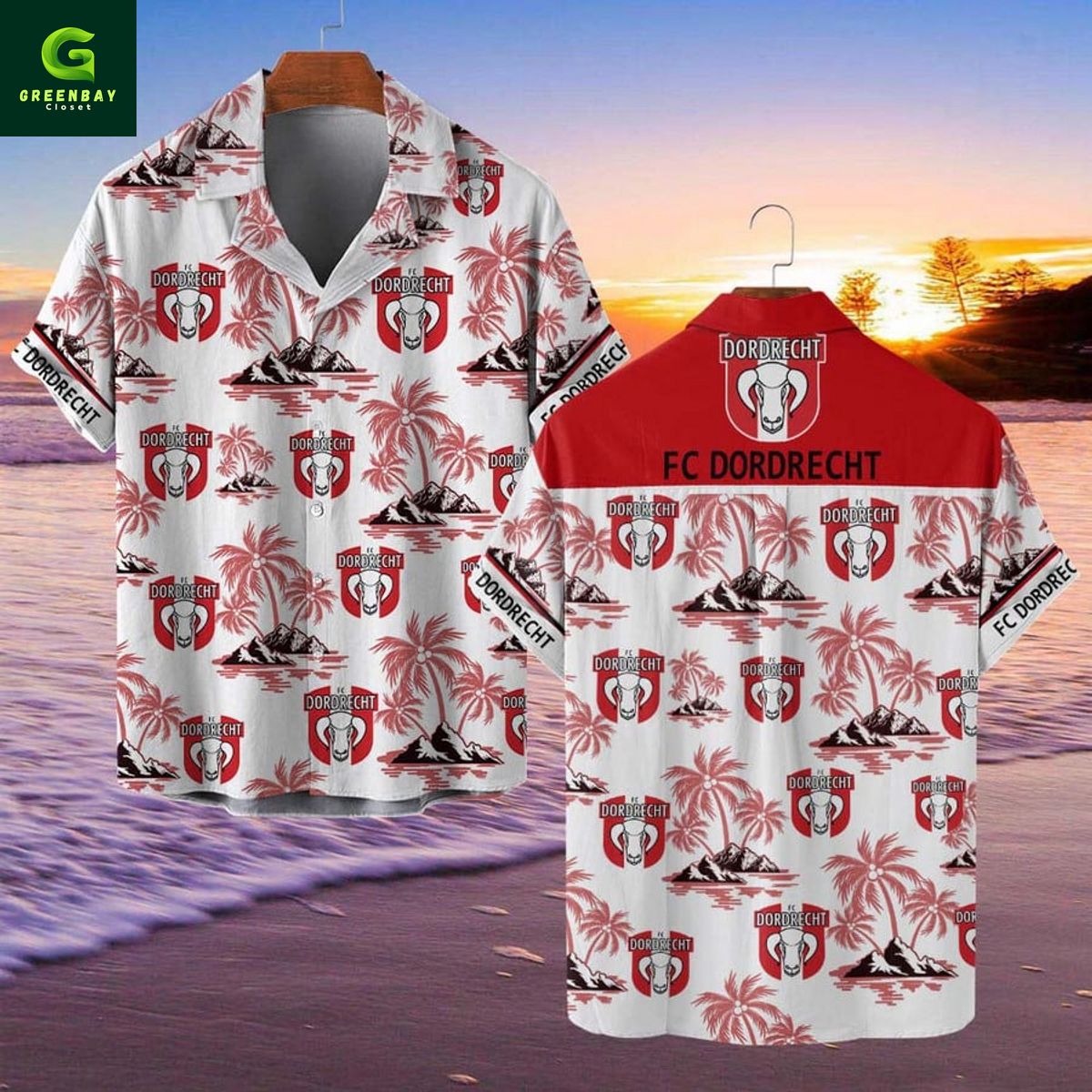 FC Dordrecht Eredivisie Hawaiian Shirt And Short FC Dordrecht Eredivisie Hawaiian Shirt And Short