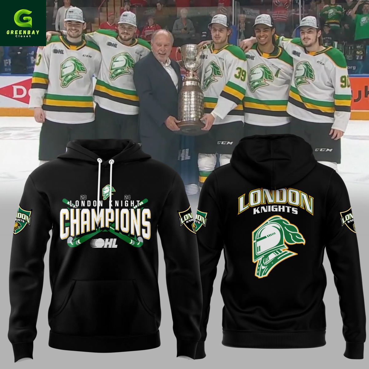 London Knights Western Champions 2024 Hoodie London Knights Western Champions 2024 Hoodie