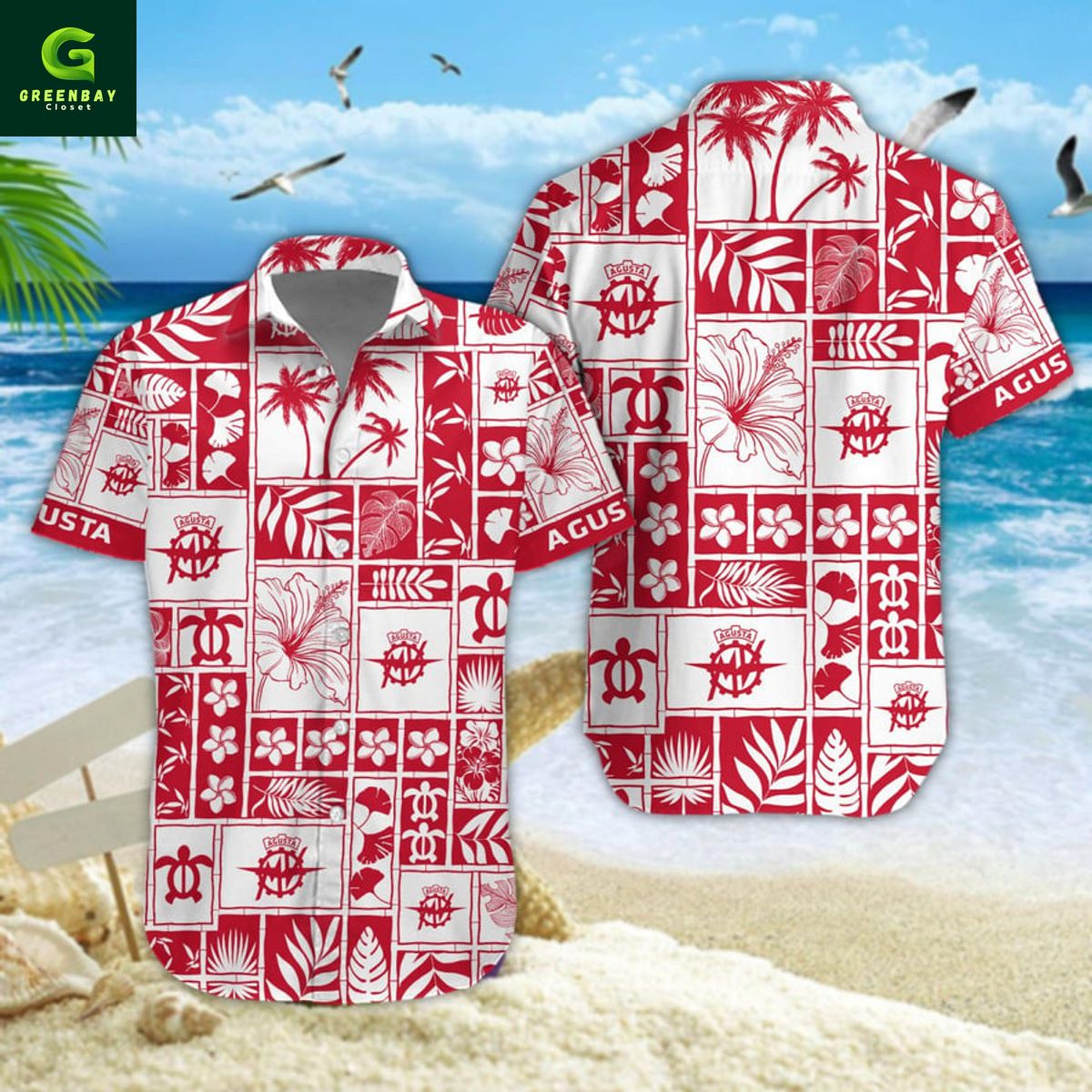 MV Agusta Tropical Summer Hawaiian Shirt MV Agusta Tropical Summer Hawaiian Shirt