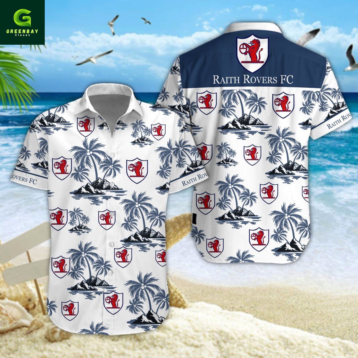 Raith Rovers F.C. SPFL Hawaiian Shirt Raith Rovers F.C. SPFL Hawaiian Shirt