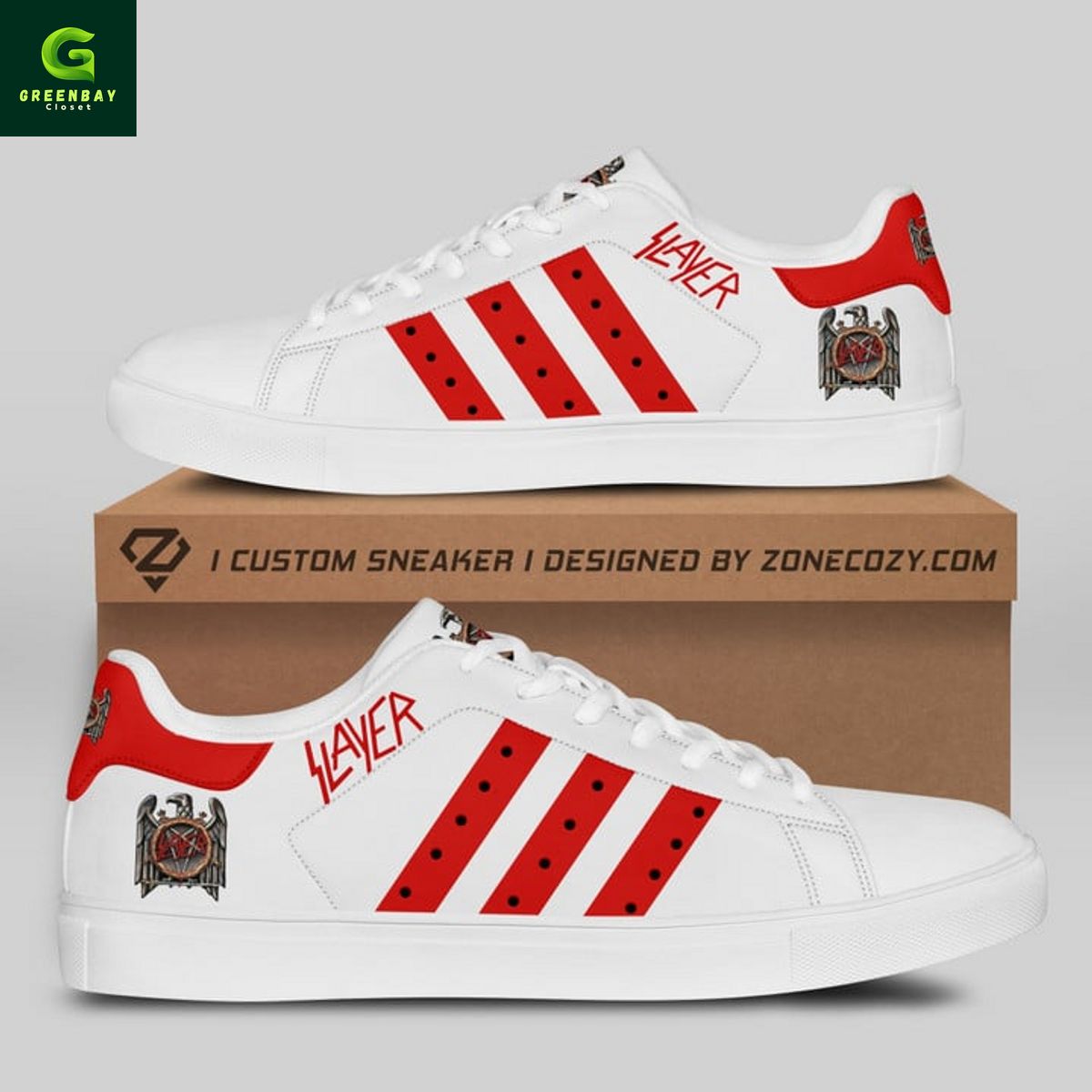 Free Shipping] Slayer adidas stan smith shoes