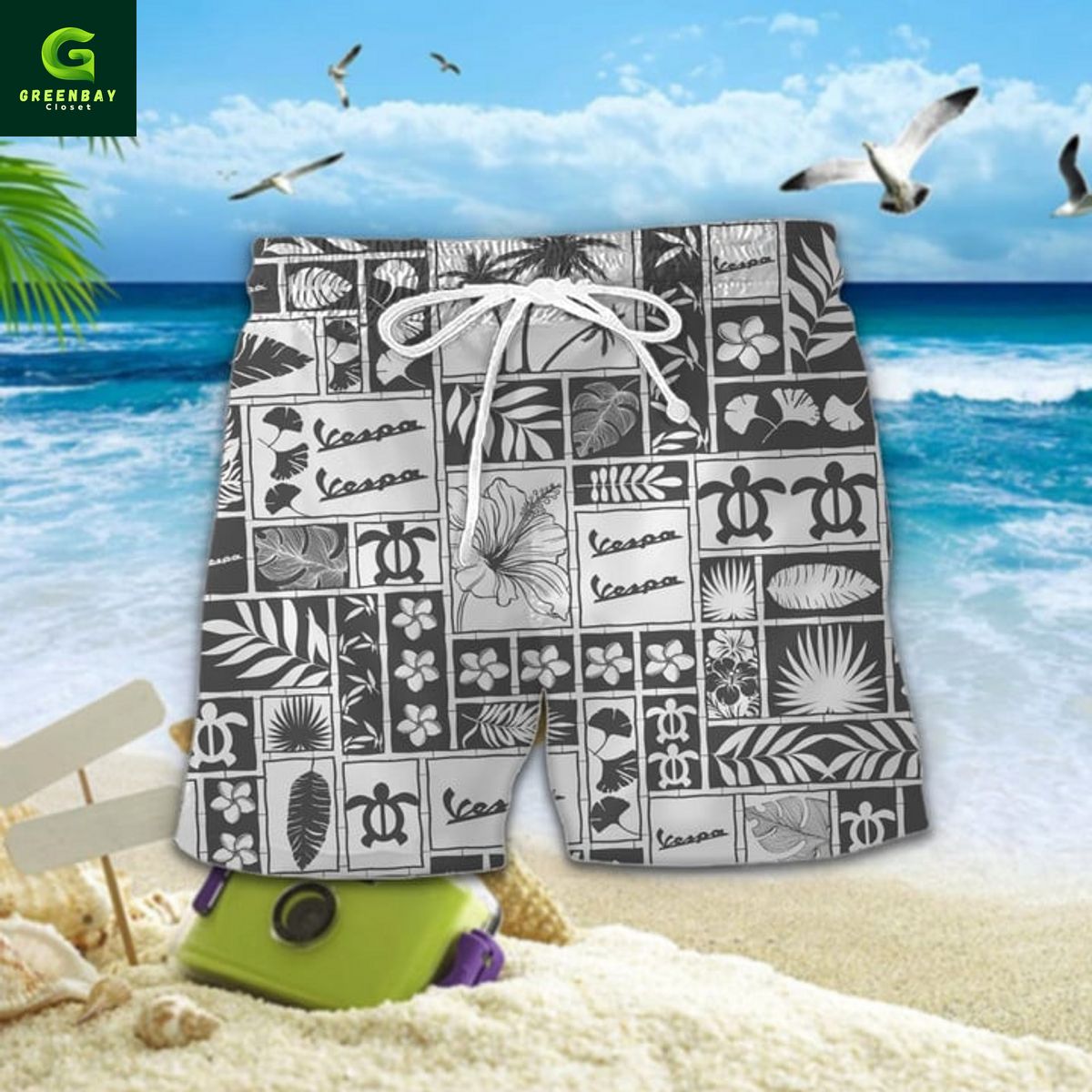 Vespa Tropical Summer Hawaiian Shirt Vespa Tropical Summer Hawaiian Shirt