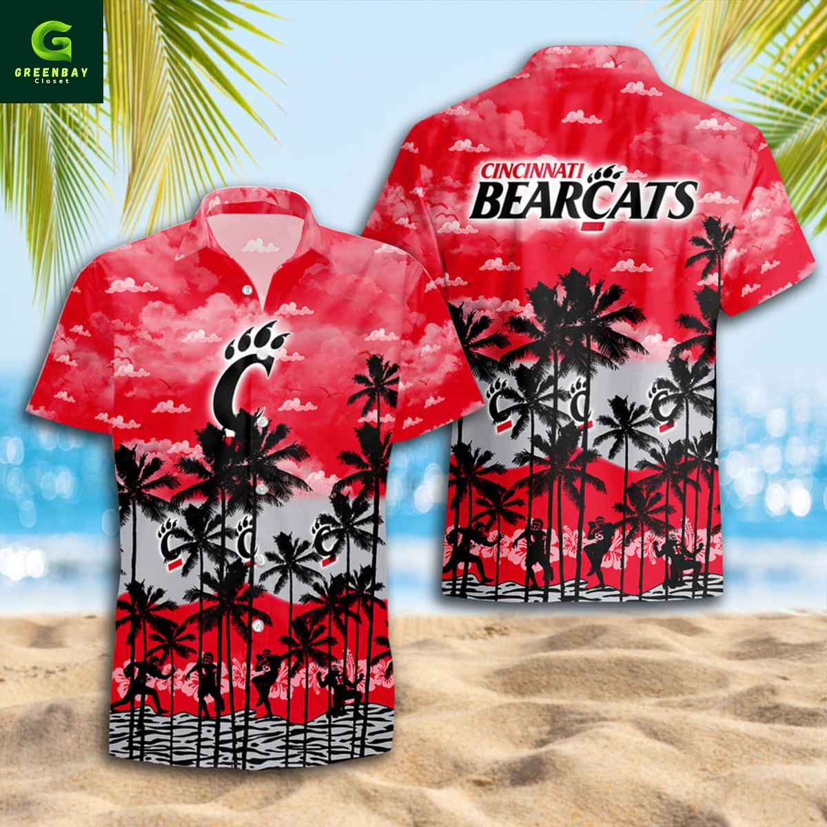 Cincinnati Bearcats Summer Tropical Hawaiian Shirt Cincinnati Bearcats Summer Tropical Hawaiian Shirt