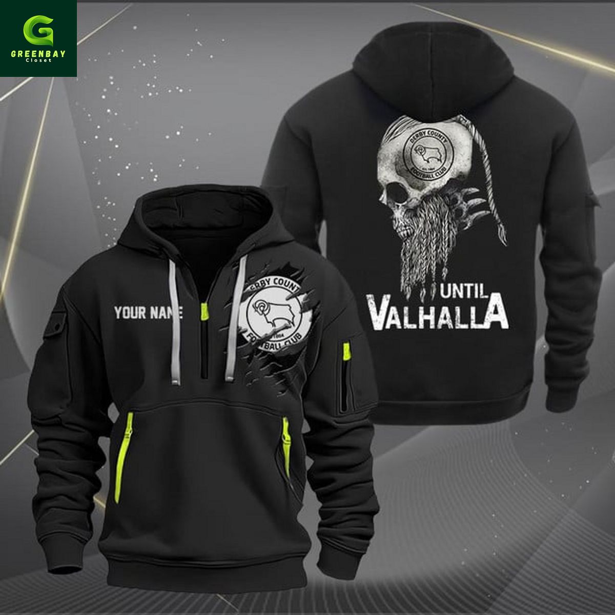 Derby County Until Valhalla Personalized Heavy Hoodie Derby County Until Valhalla Personalized Heavy Hoodie
