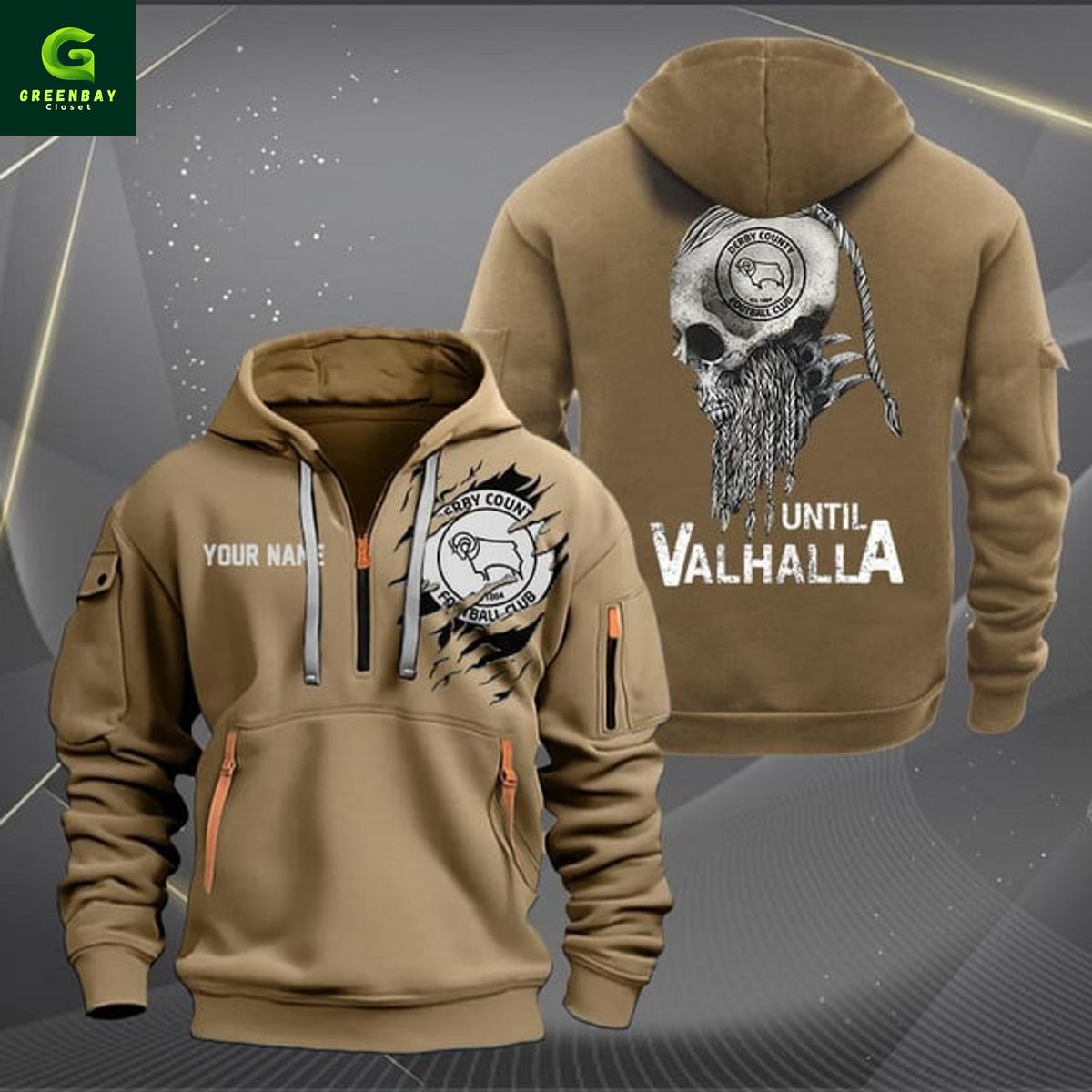 Derby County Until Valhalla Personalized Heavy Hoodie Derby County Until Valhalla Personalized Heavy Hoodie