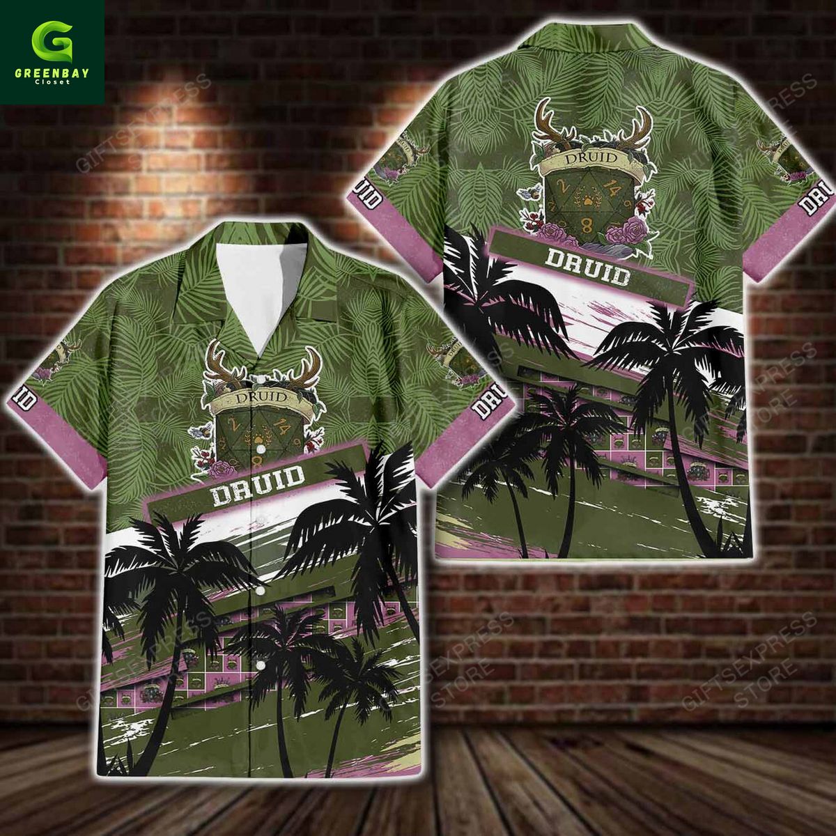 Druid Dungeons & Dragons Hawaiian Shirt Druid Dungeons & Dragons Hawaiian Shirt