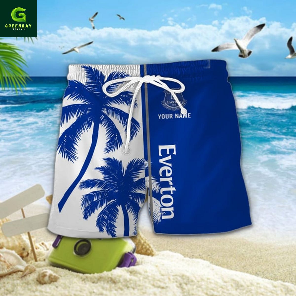 Everton Personalized Summer Hawaiian Shirt Everton Personalized Summer Hawaiian Shirt