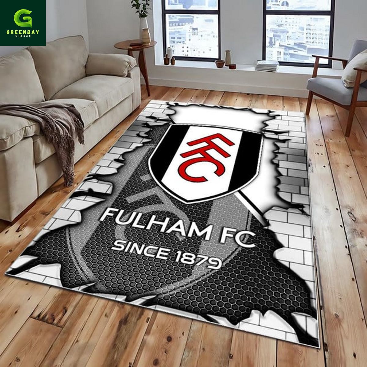 Fulham Broken Brick Rug Carpet