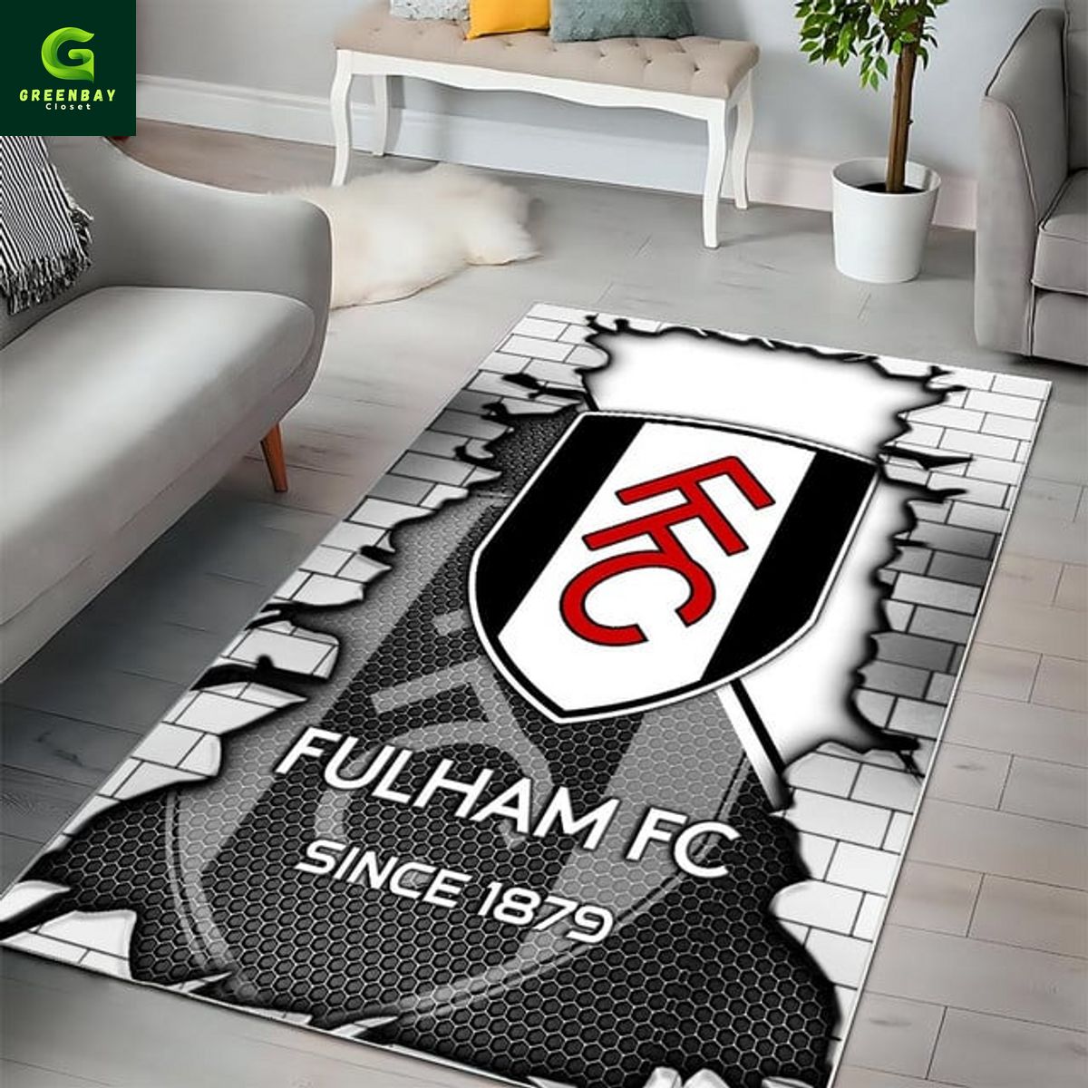 Fulham Broken Brick Rug Carpet