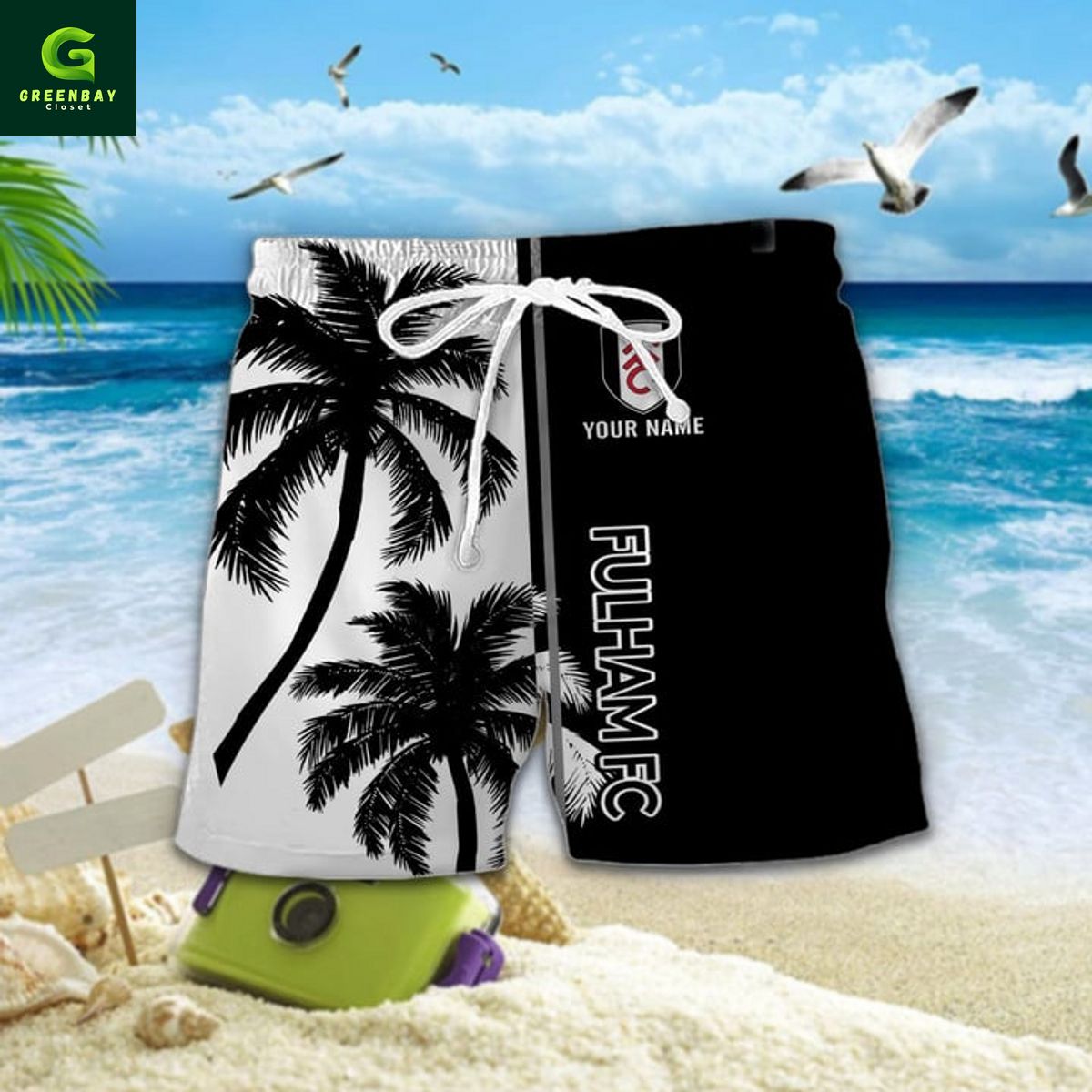 Fulham Personalized Summer Hawaiian Shirt Fulham Personalized Summer Hawaiian Shirt