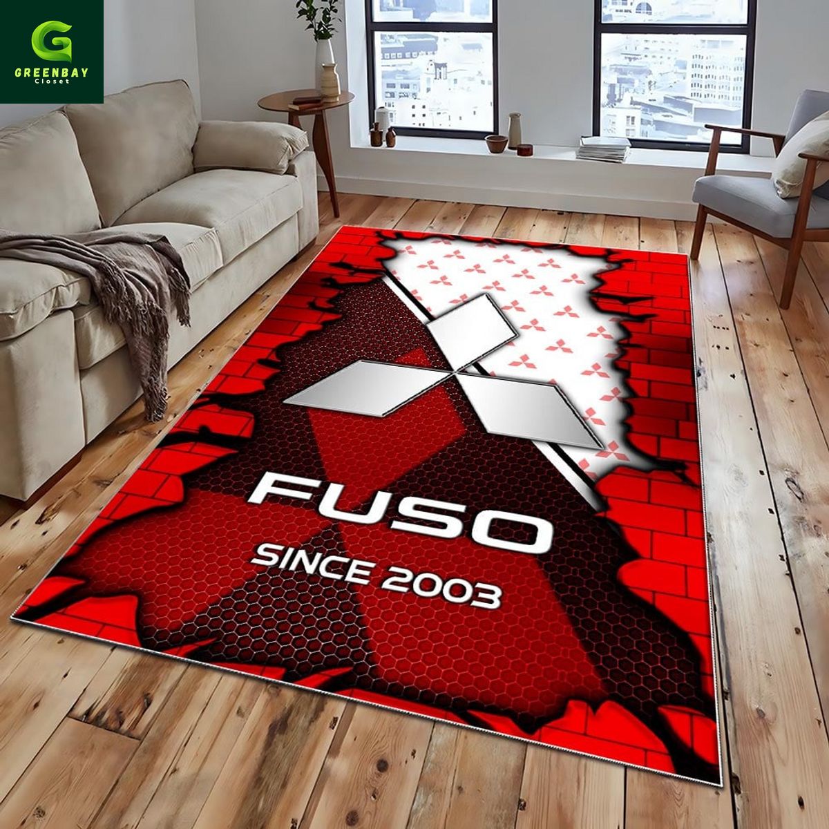 Fuso Trucks Logo Rug Carpet