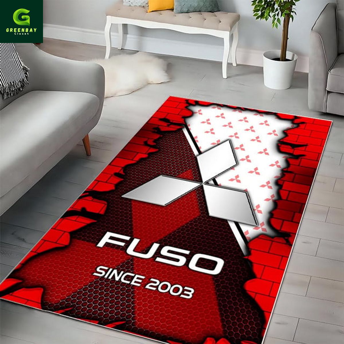 Fuso Trucks Logo Rug Carpet