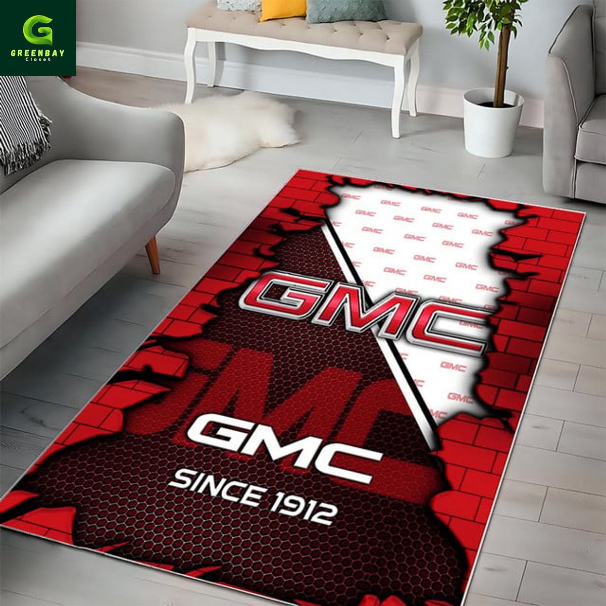 GMC Trucks Logo Rug Carpet GMC Trucks Logo Rug Carpet