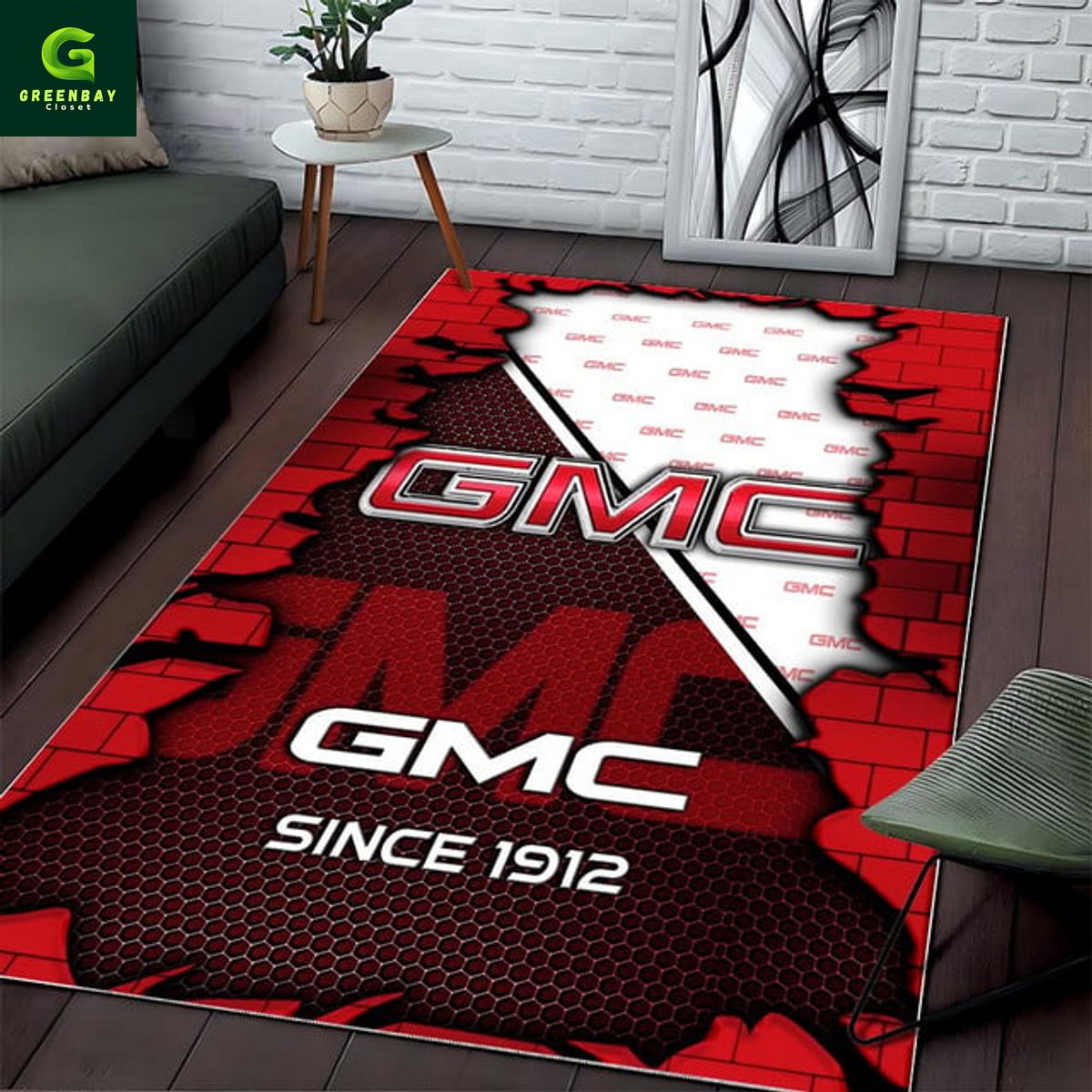 GMC Trucks Logo Rug Carpet GMC Trucks Logo Rug Carpet