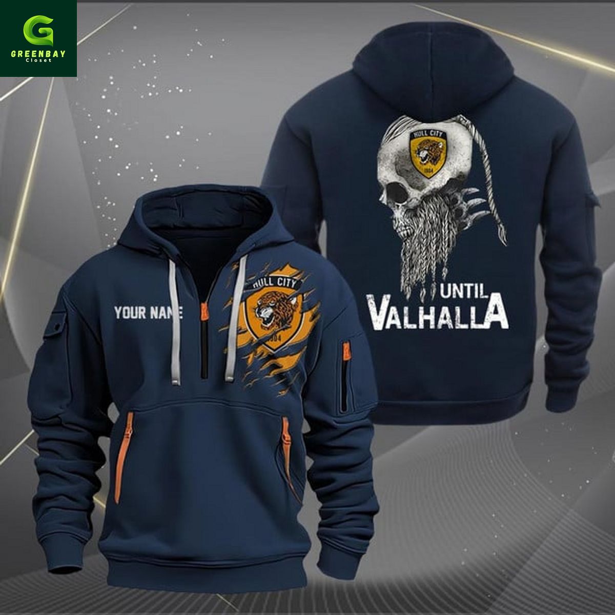 Hull City Until Valhalla Personalized Heavy Hoodie Hull City Until Valhalla Personalized Heavy Hoodie