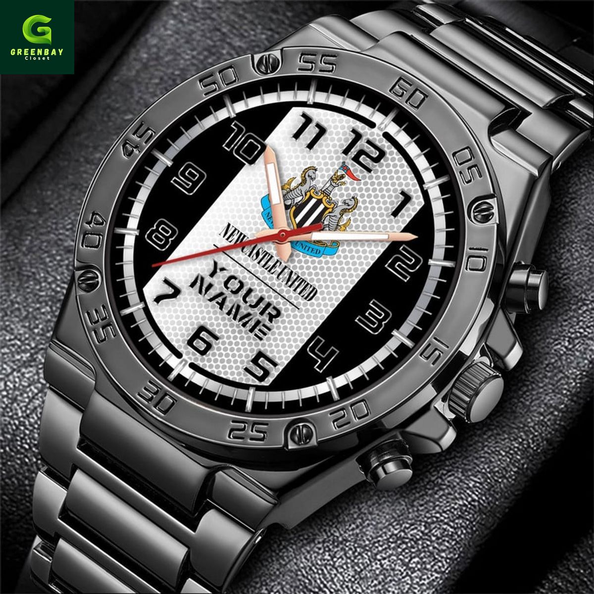 Newcastle United F.C Custom Name Hand Watch Newcastle United F.C Custom Name Hand Watch