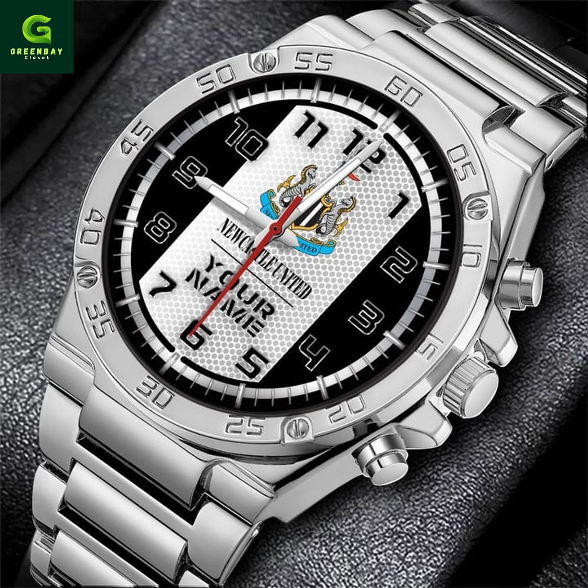 Newcastle United F.C Custom Name Hand Watch Newcastle United F.C Custom Name Hand Watch
