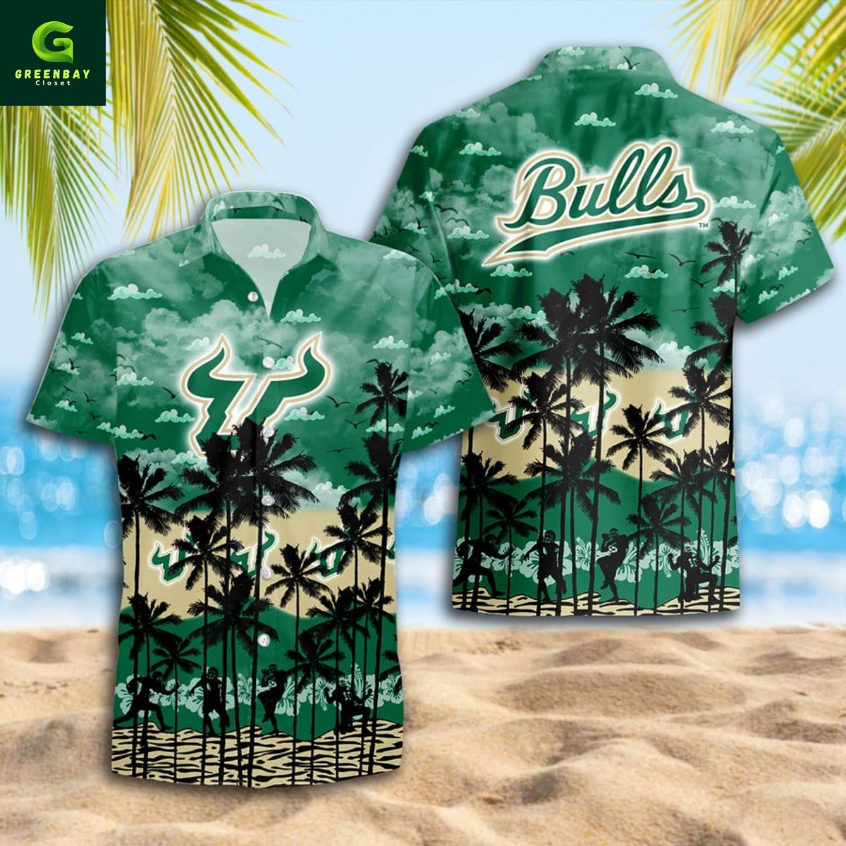 South Florida NCAA Summer Hawaiian Shirt South Florida NCAA Summer Hawaiian Shirt