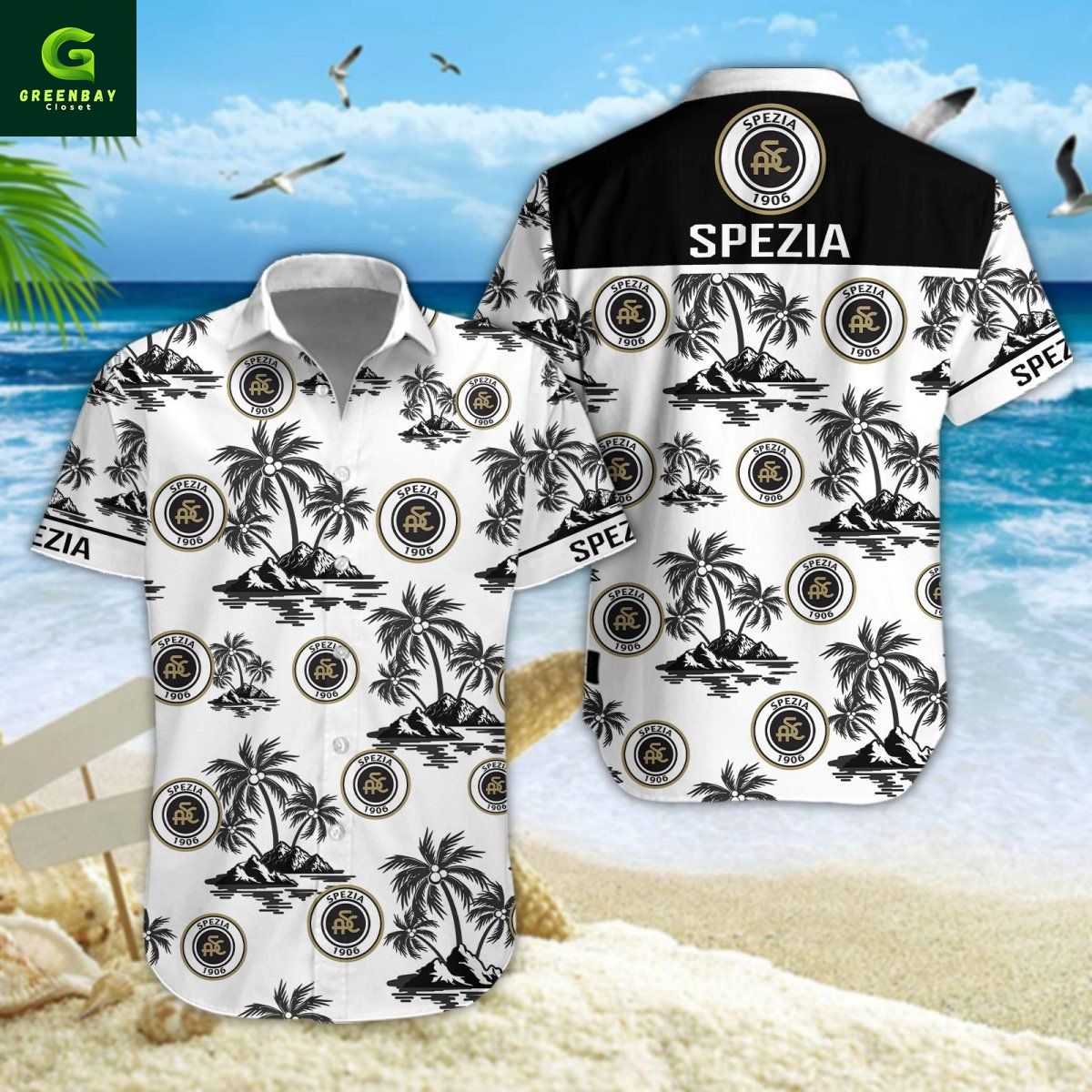 Spezia Calcio Hawaiian Shirt And Short Spezia Calcio Hawaiian Shirt And Short