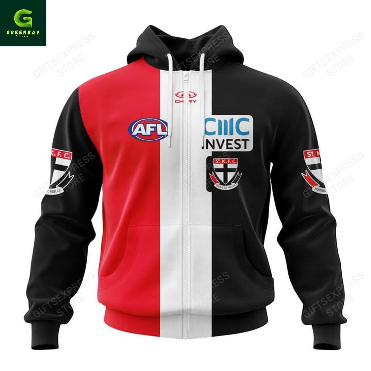 St Kilda Football Club B AFL Personalized 2024 home kits hoodie St Kilda Football Club B AFL Personalized 2024 home kits hoodie