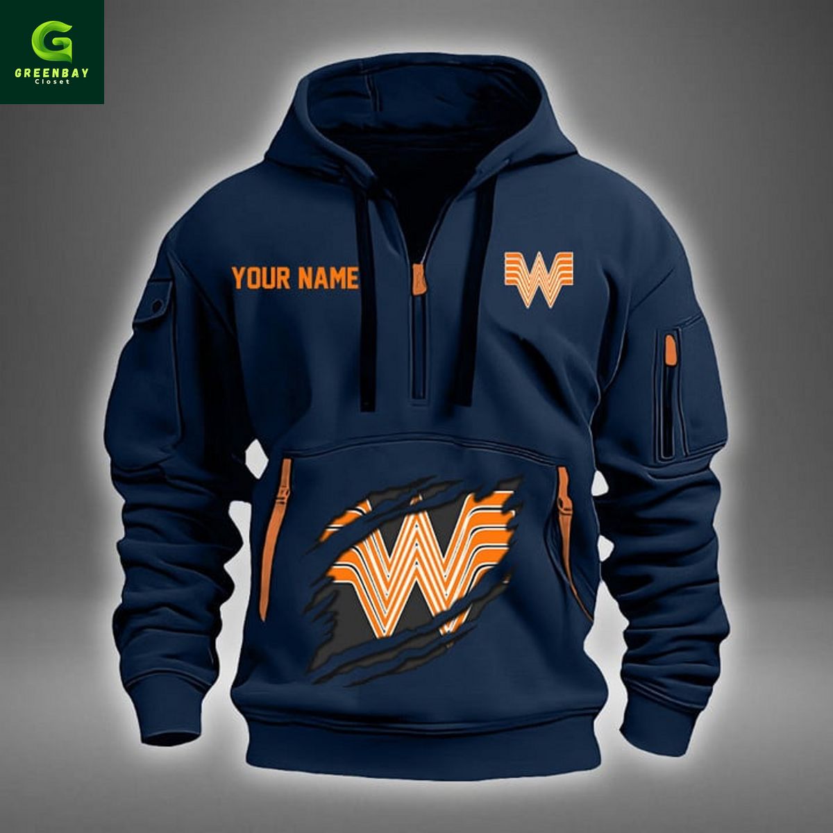 Free Shipping WHATABURGER Custom Name New Heavy Hoodie