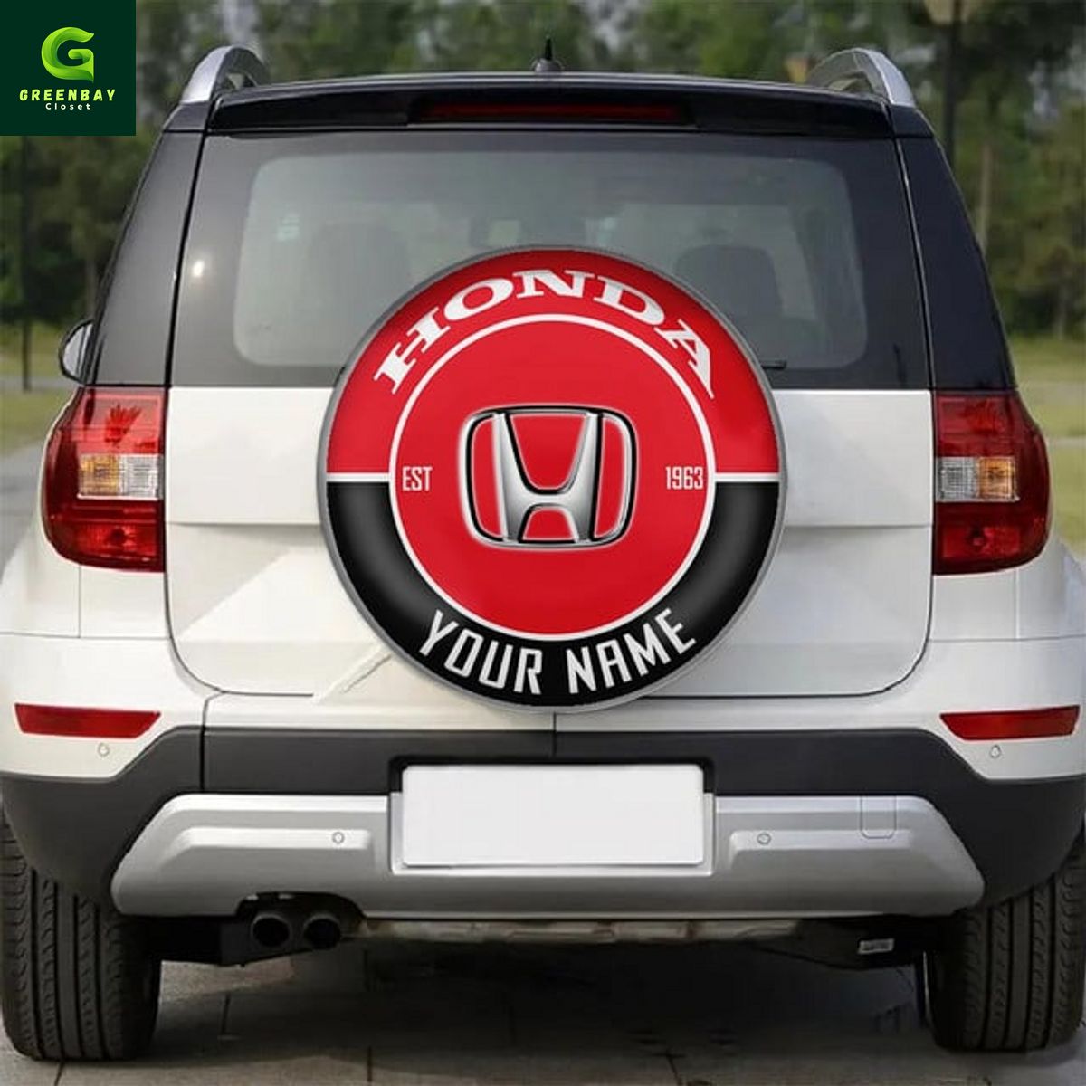 Honda Custom Name Spare Tire Cover