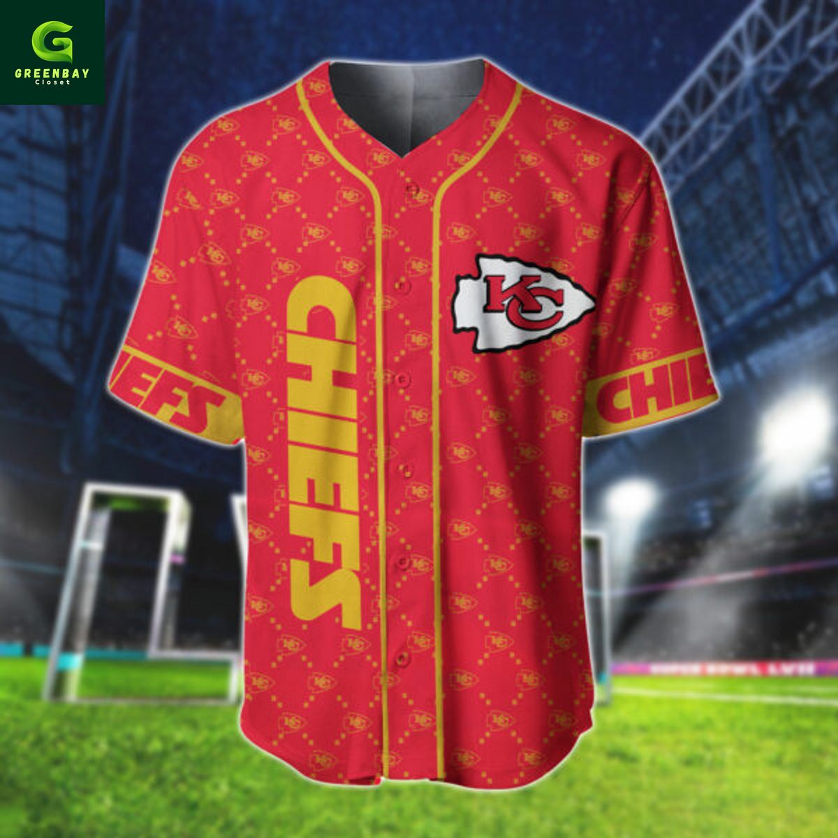 Kansas City Chiefs NFL Hologram Personalized Baseball Jersey Kansas City Chiefs NFL Hologram Personalized Baseball Jersey