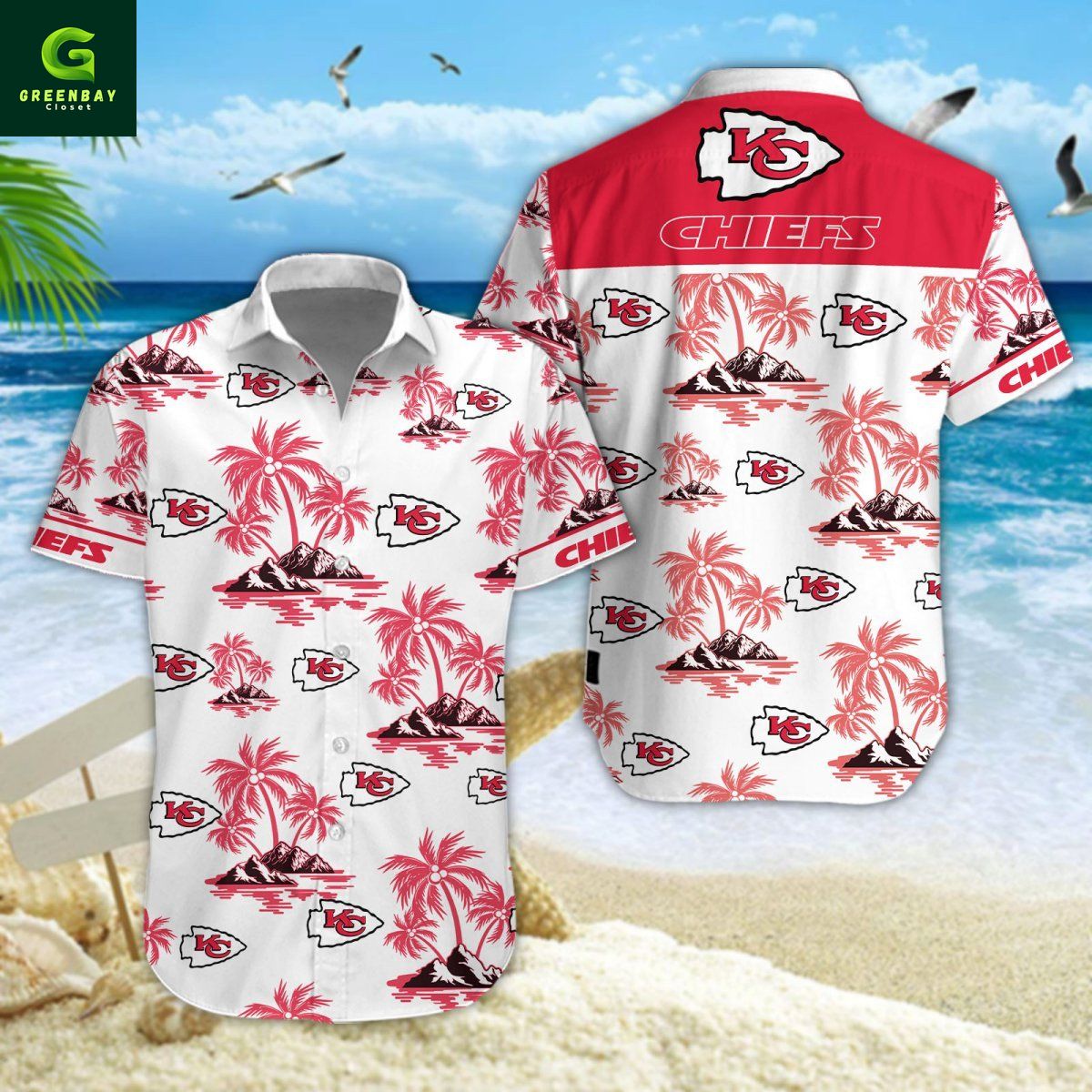 Kansas City Chiefs NFL Tropical Hawaiian Shirt And Short Kansas City Chiefs NFL Tropical Hawaiian Shirt And Short