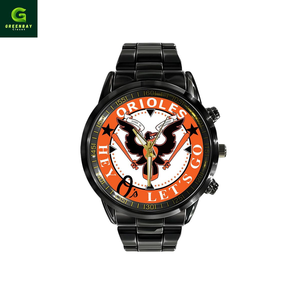 MLB Baltimore Orioles Stainless Steel Watch MLB Baltimore Orioles Stainless Steel Watch