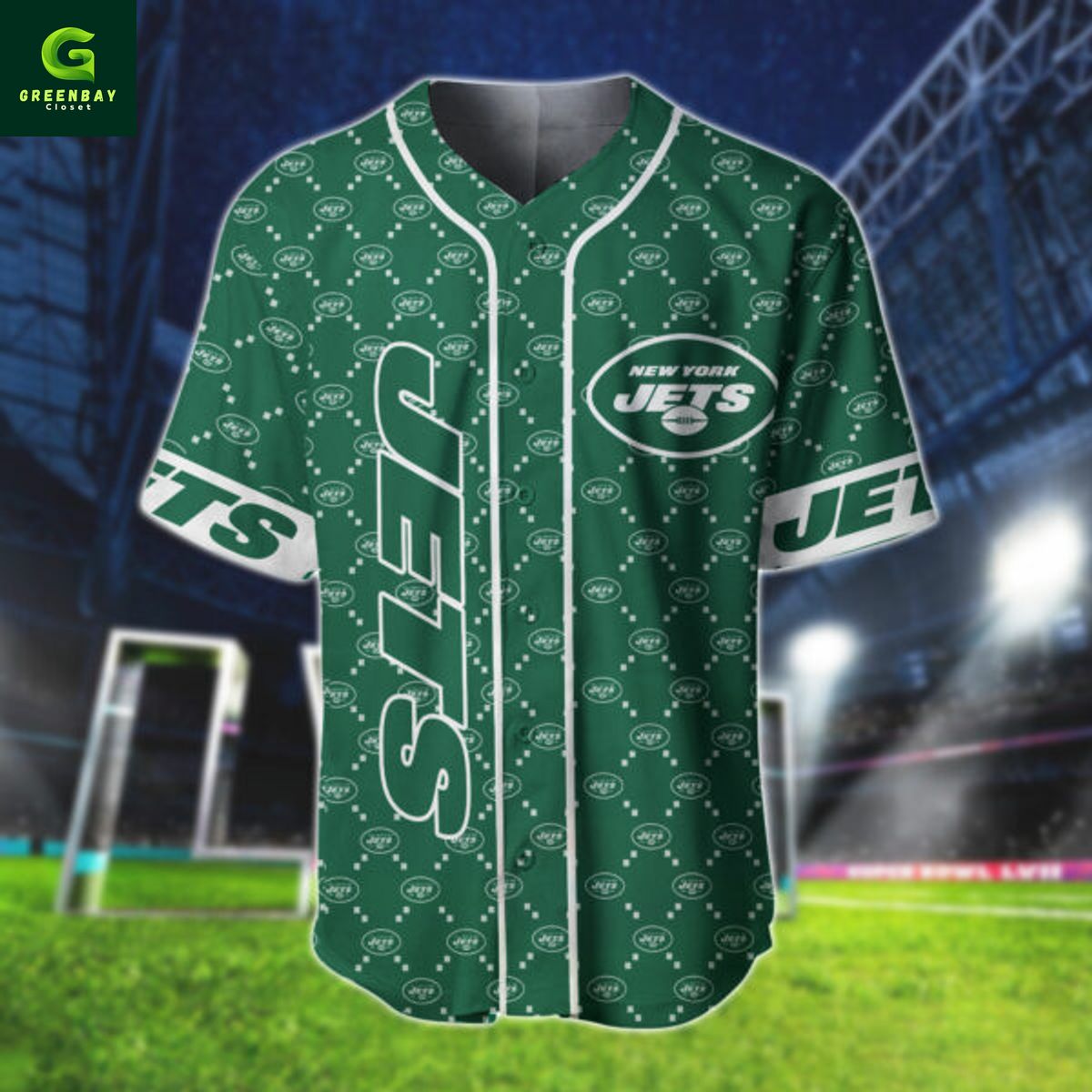 New York Jets NFL Hologram Personalized Baseball Jersey New York Jets NFL Hologram Personalized Baseball Jersey