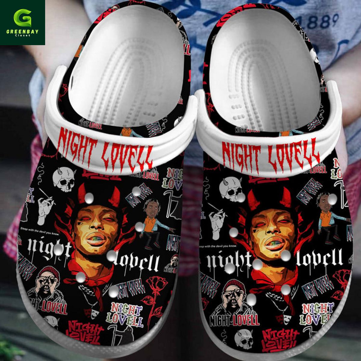 Night Lovell crocs clogs shoes Night Lovell crocs clogs shoes