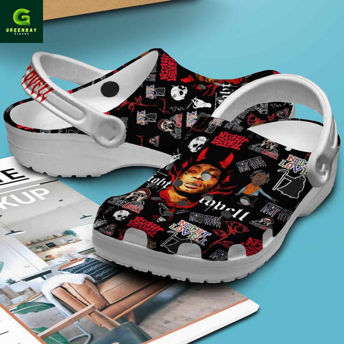 Night Lovell crocs clogs shoes Night Lovell crocs clogs shoes