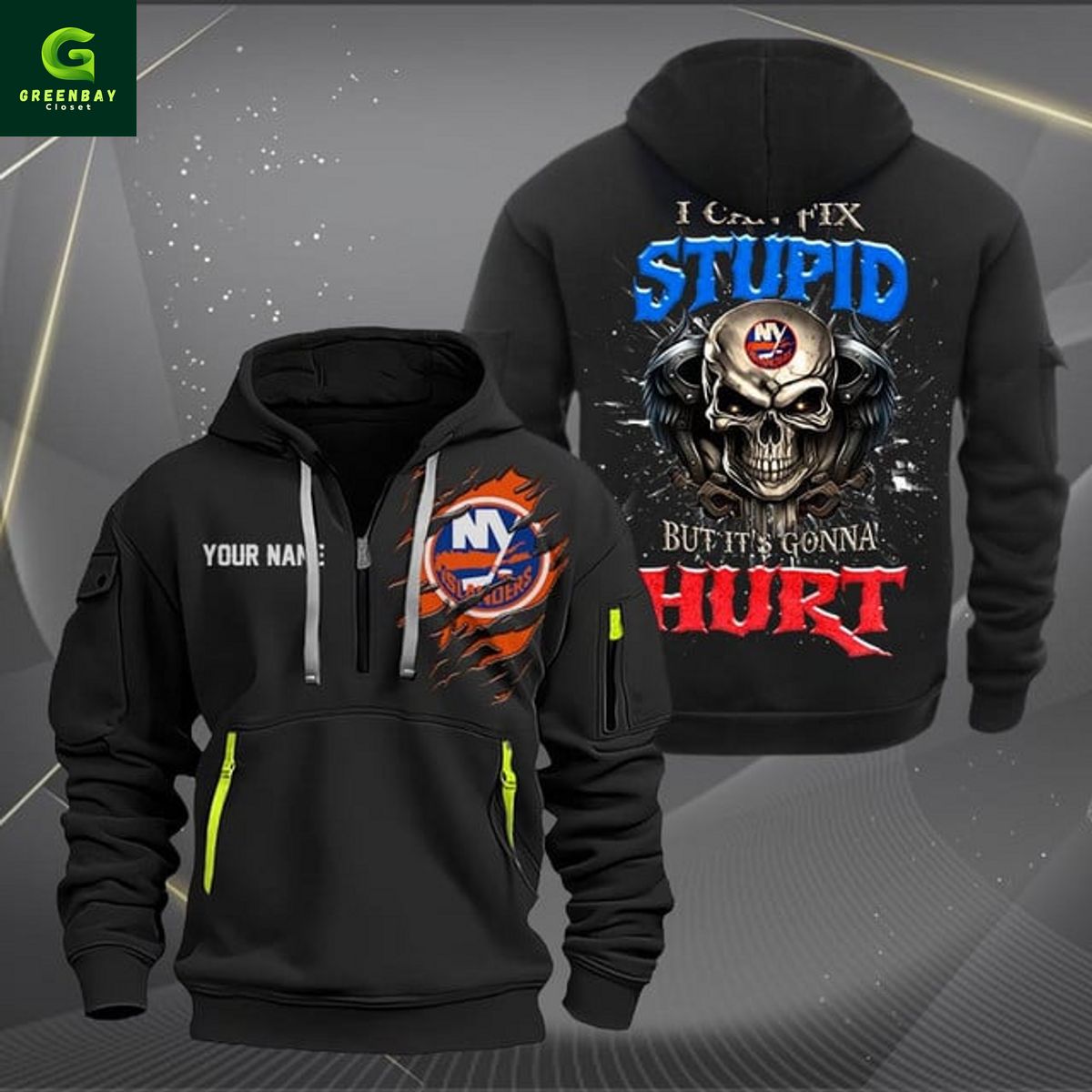 NY Islanders NHL I Can Fix Stupid But It’s Gonna Hurt Heavy Hoodie NY Islanders NHL I Can Fix Stupid But It’s Gonna Hurt Heavy Hoodie