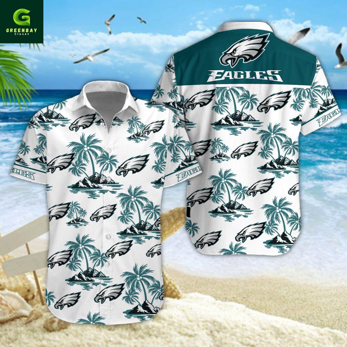 Philadelphia Eagles NFL Tropical Hawaiian Shirt And Short Philadelphia Eagles NFL Tropical Hawaiian Shirt And Short