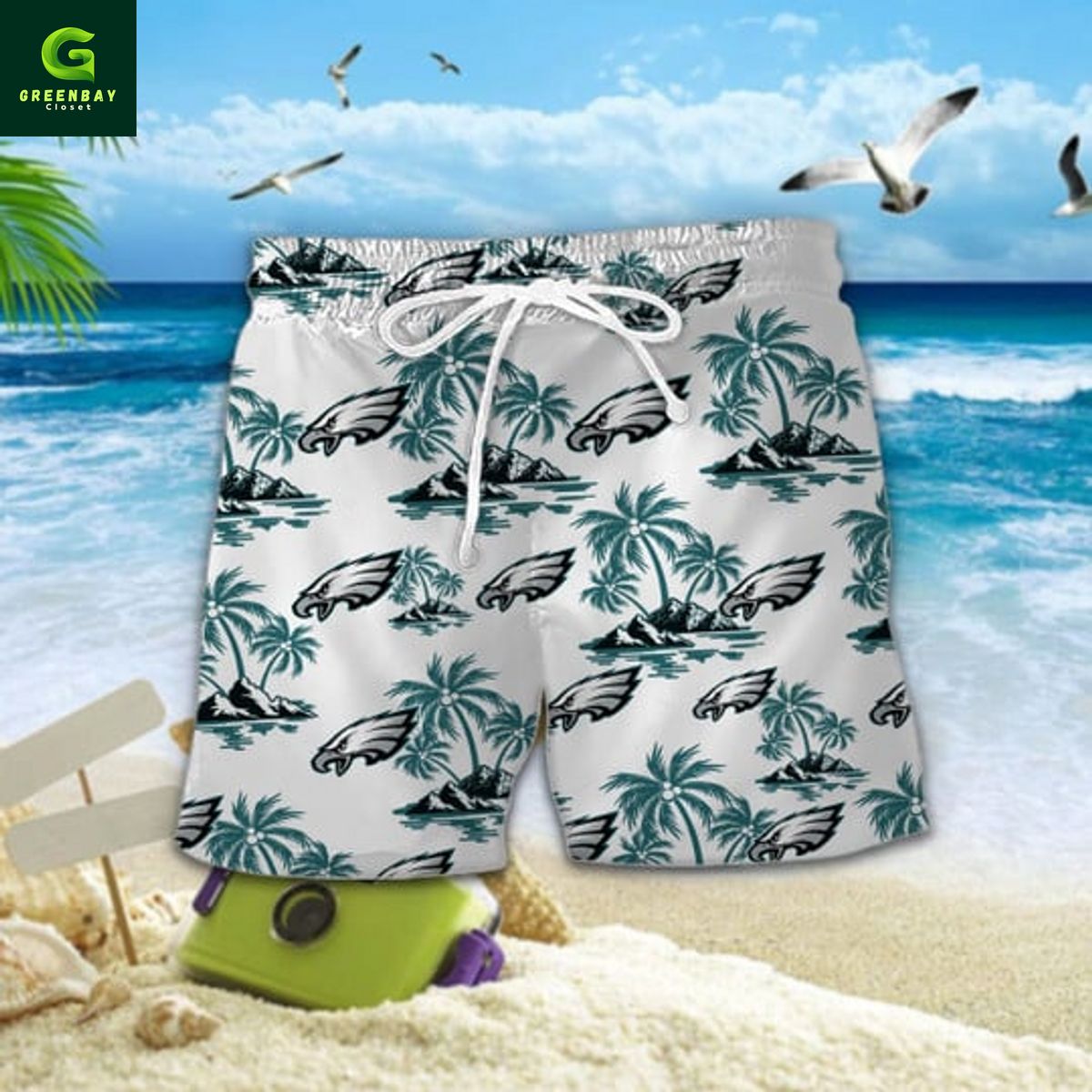 Philadelphia Eagles NFL Tropical Hawaiian Shirt And Short Philadelphia Eagles NFL Tropical Hawaiian Shirt And Short