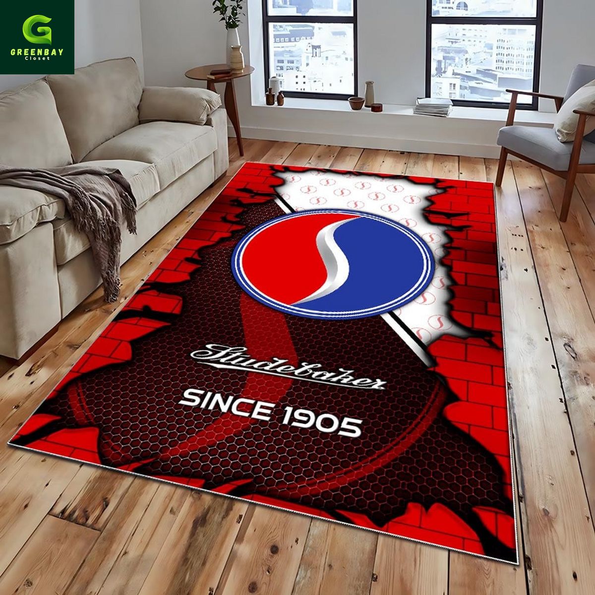 Studebaker since 1905 rug carpet Studebaker since 1905 rug carpet