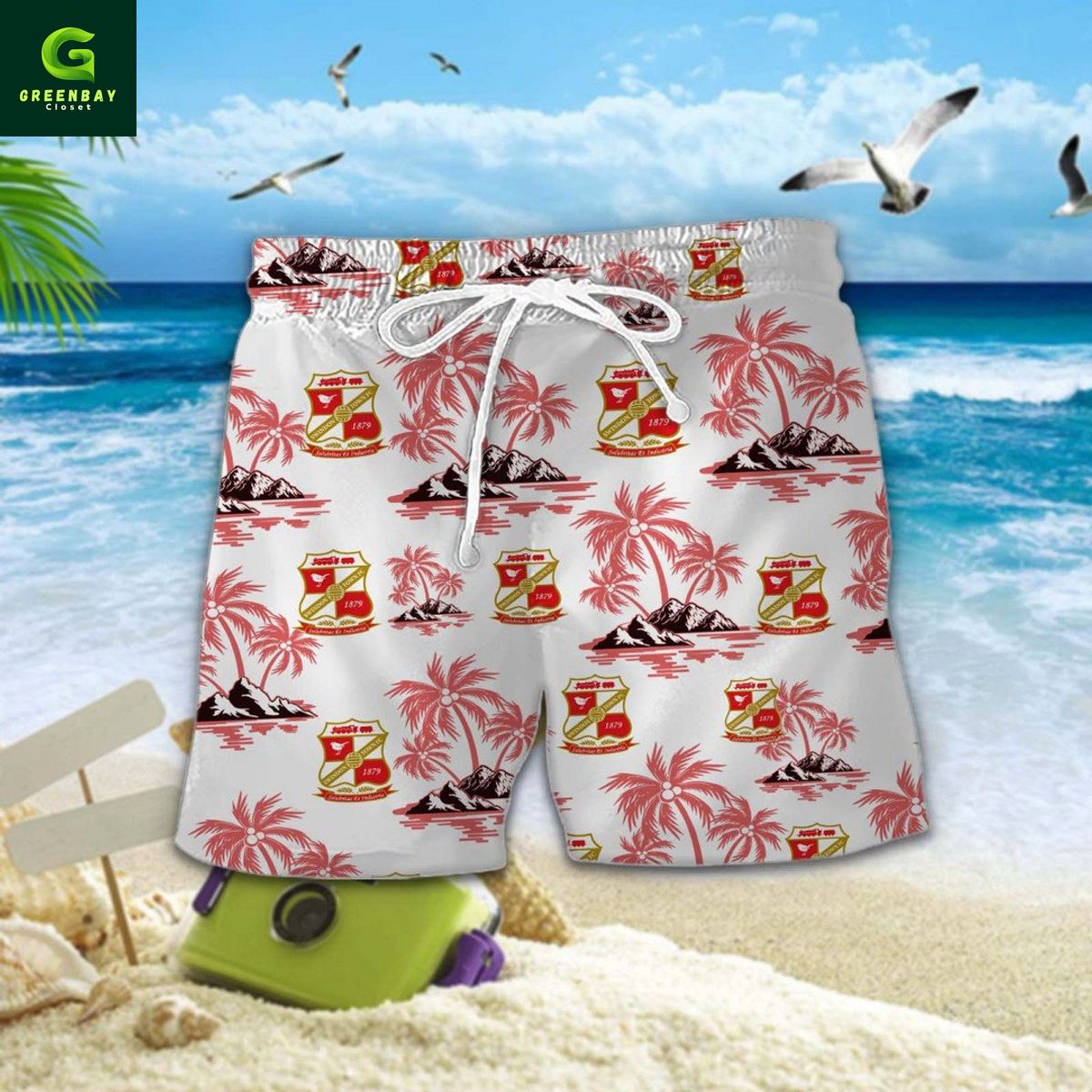 Swindon Town Summer Hawaiian Shirt And Short Swindon Town Summer Hawaiian Shirt And Short
