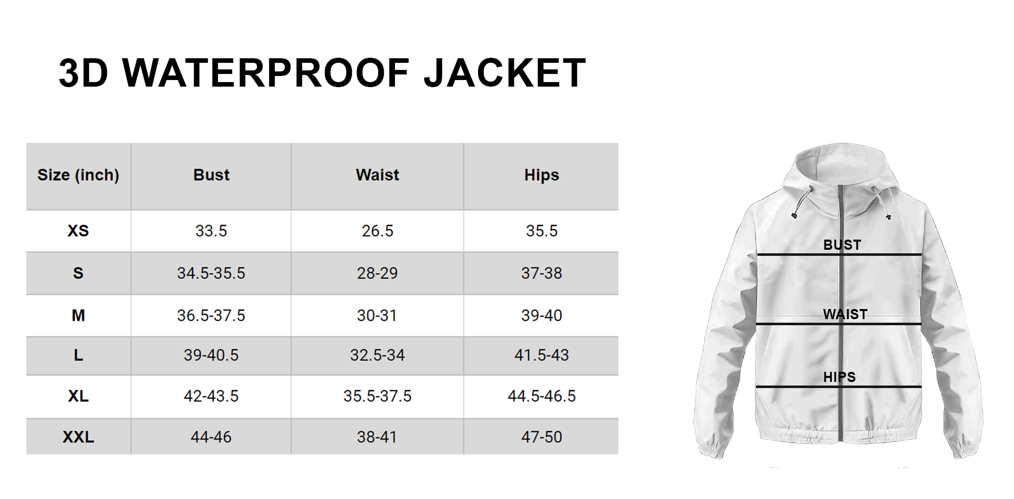 3D WATERPROOF JACKET