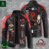 AC DC High Voltage Block Leather Jacket
