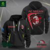 AC Milan Personalized Quarter Zip Heavy Hoodie
