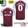 Aston Villa Personalized Baseball Jersey